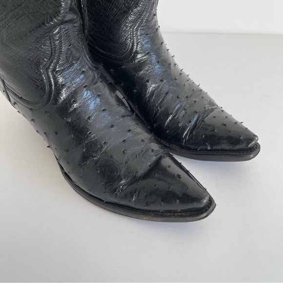 Falconhead - Cowboy Boots Western Ostrich Leather Handmade - Picture 5 of 11